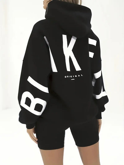 Damen Warme Kapuzenjacke Musterdesign