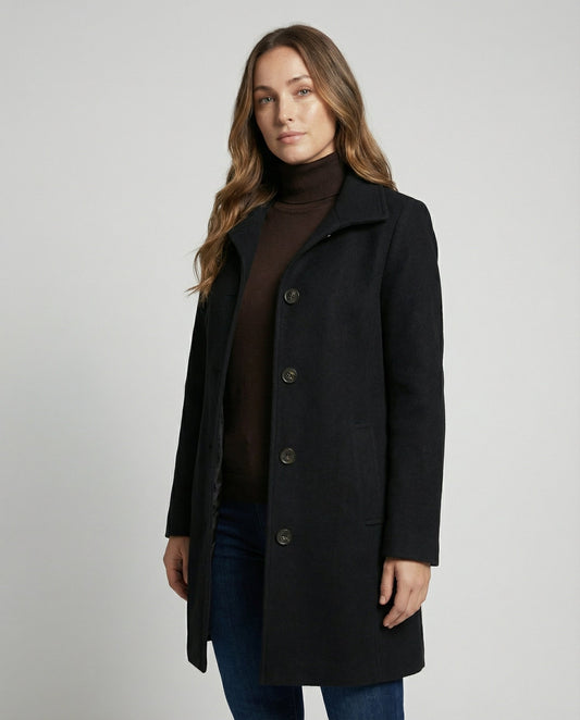Damen Einreihen-Mantel Elegantes Design - Eveloria
