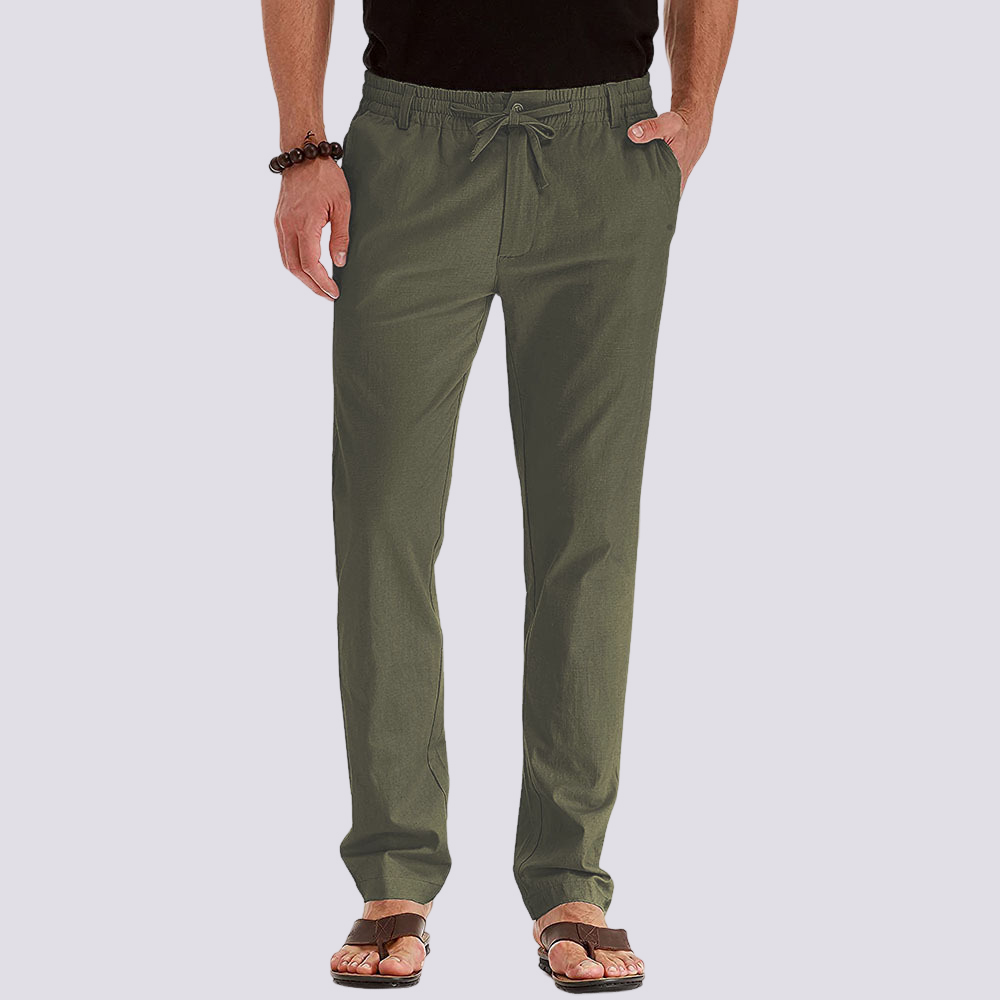Herren Cargo Freizeithose Leicht Flexibler Bund Beige