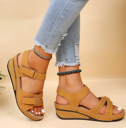 Eveloria Damen Keilsandalen Weich
