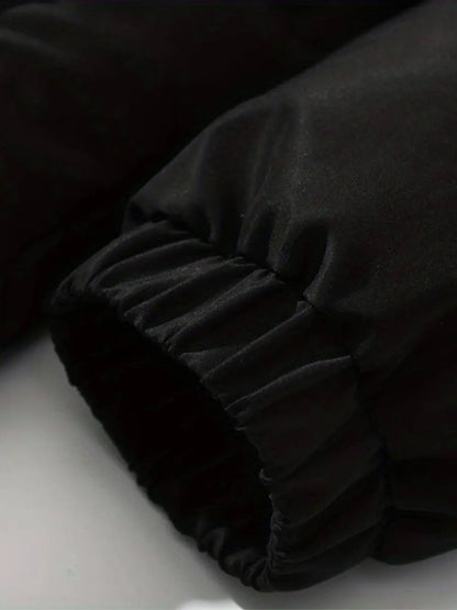 Damen Winterjacke Gefüttert Mit Kapuze Wärmeschutz
