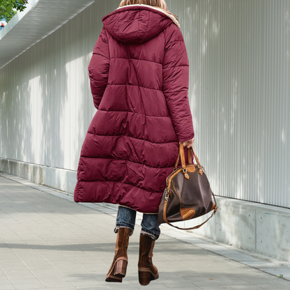 Damen Winterjacke Lang Gefüttert