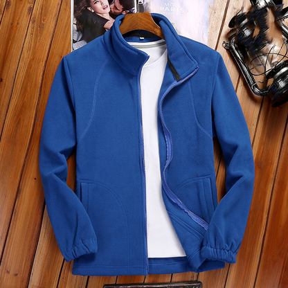 Damen Fleecejacke Reißverschluss Stehkragen Fleece