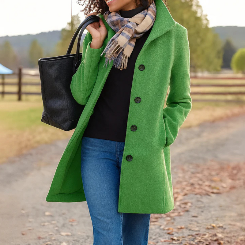 Eveloria Damen Klassische Knopfjacke