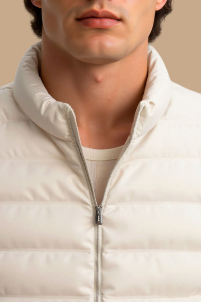 Leichte Damen Steppweste Minimalistisch Wärme Beige