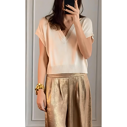 Eveloria Damenhohe Bundhose Elegant