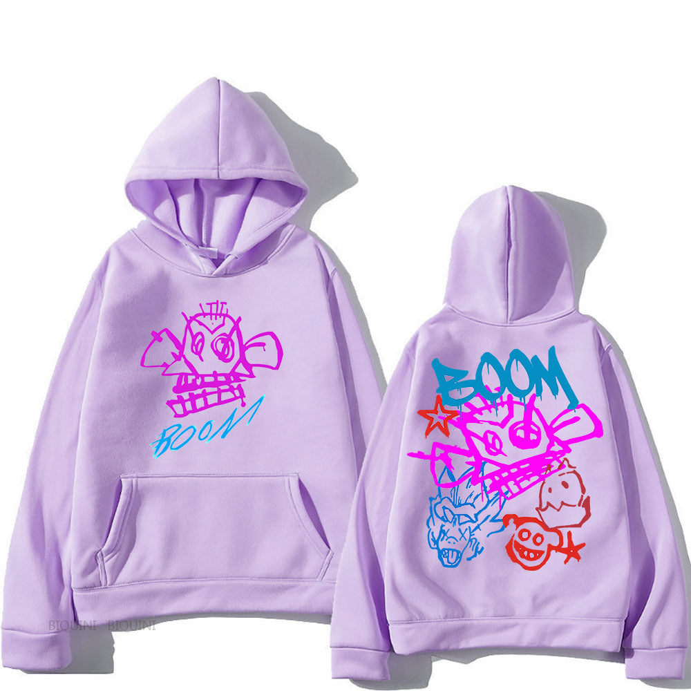 Eveloria Damen Langarm-Hoodie Arcane Jinx Cartoon