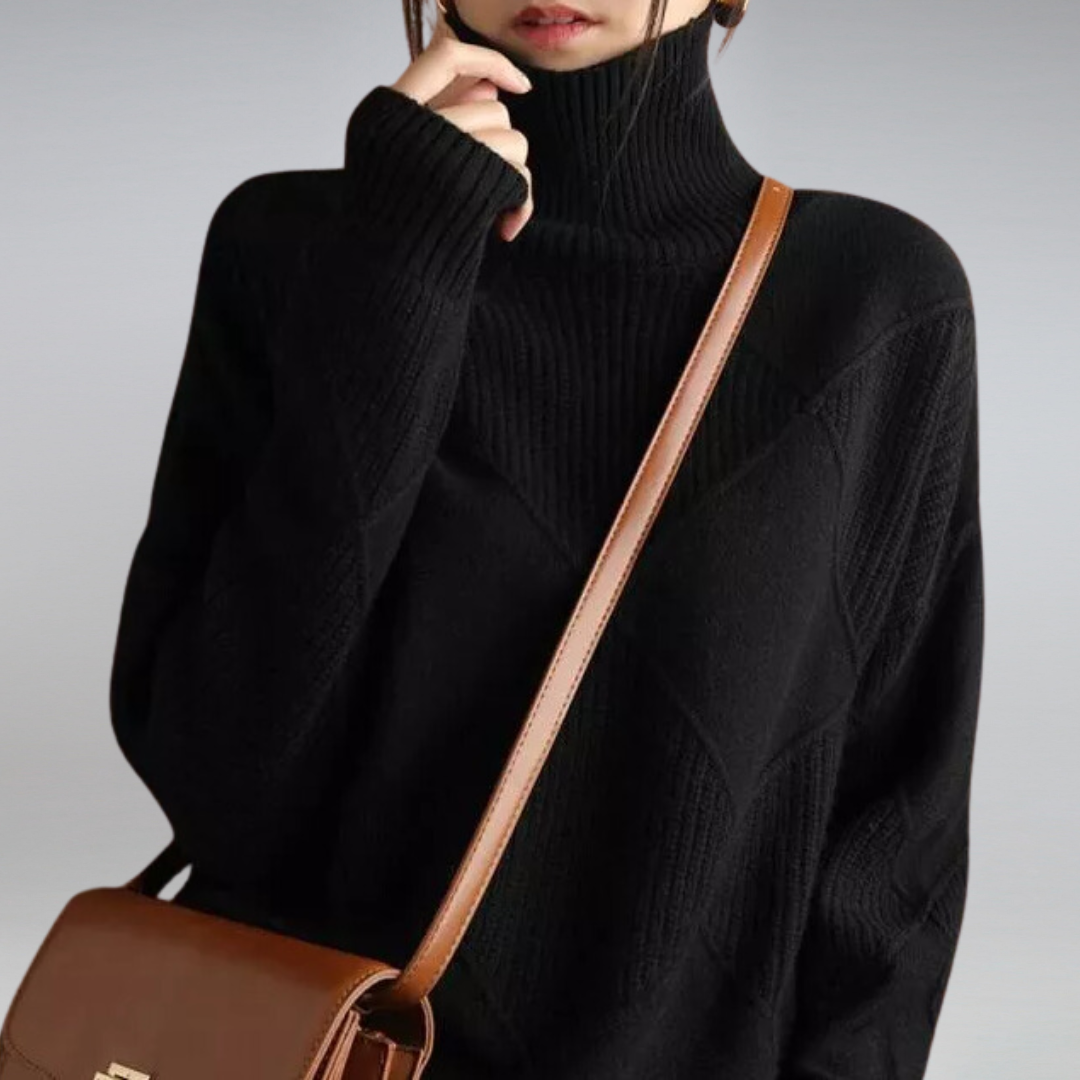 Damen Rollkragenpullover Qualität - Eveloria
