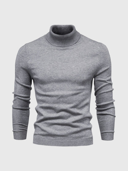 Herren Rollkragenpullover Baumwolle Elegantes Strickdesign