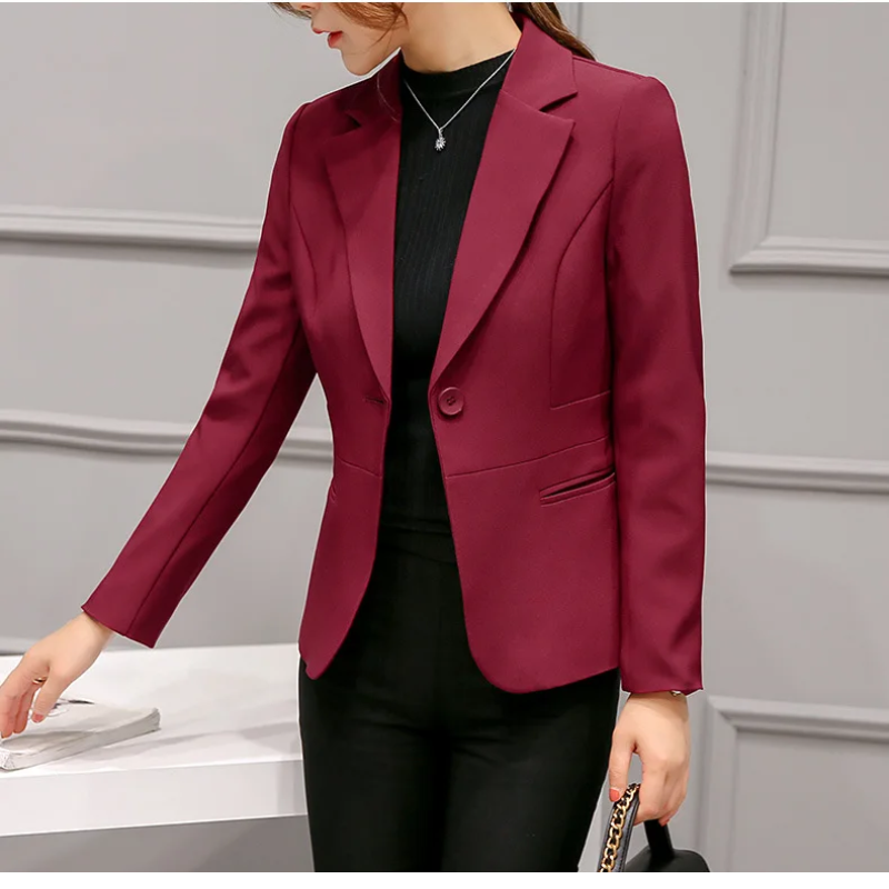 Eveloria Damen Blazer Langärmlig Büro