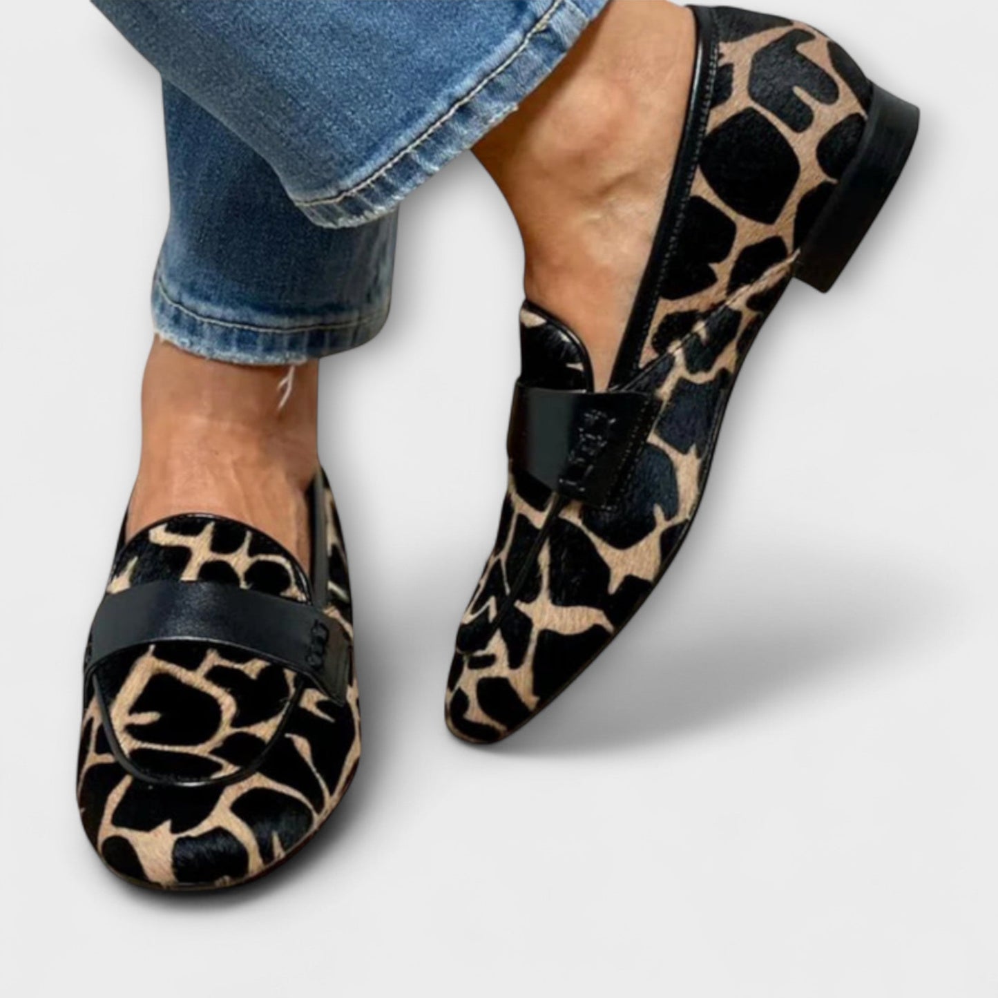 Damen Mokassins Elegantes Musterdesign