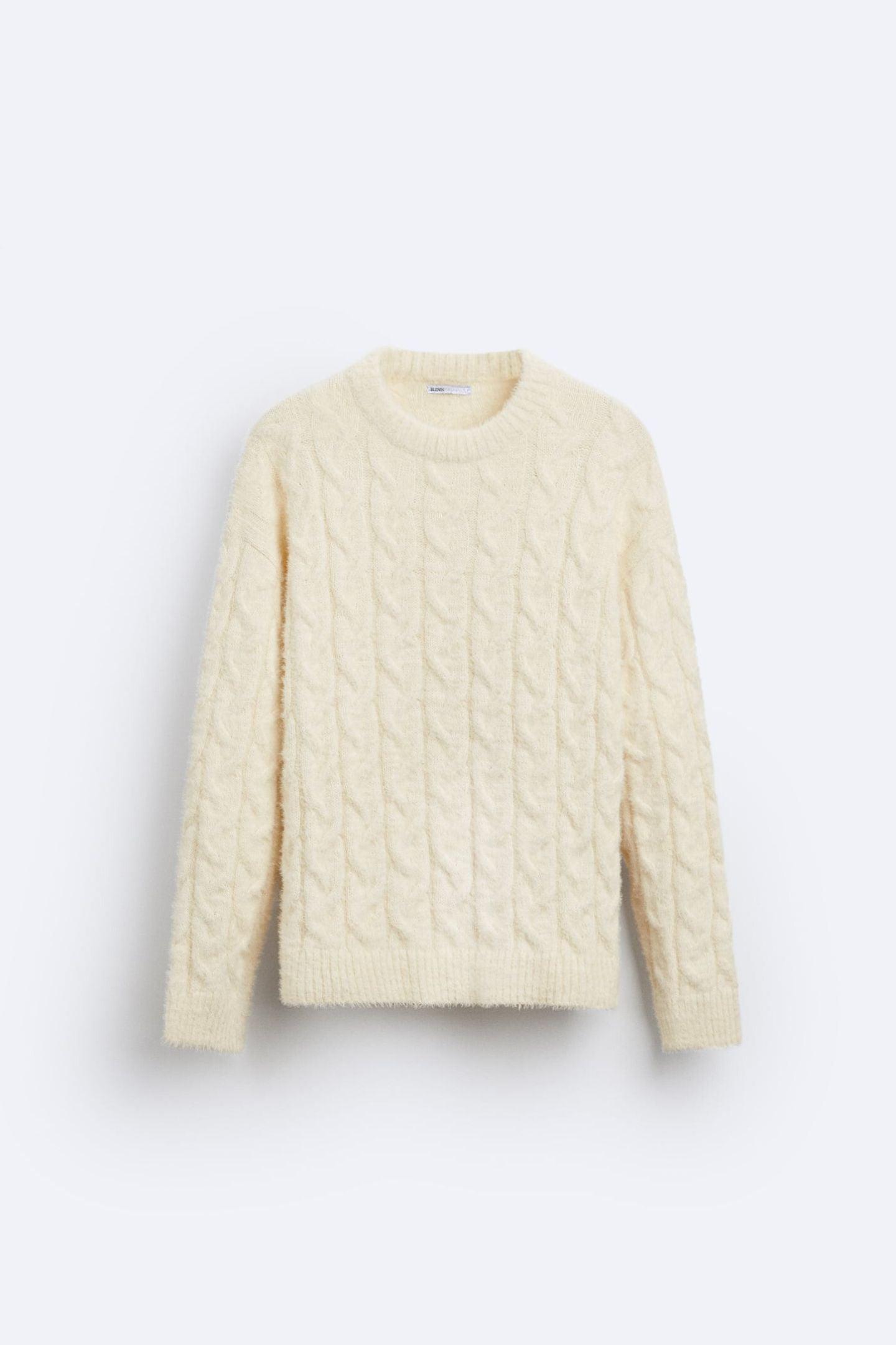 Klassischer Damen Zopfstrick Pullover Zeitlose Eleganz - Norvielle