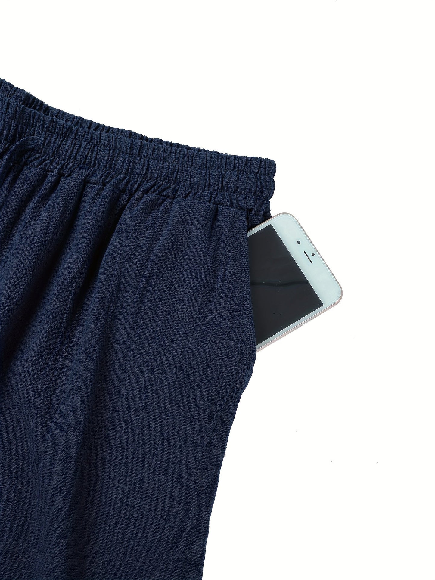 Herren Leinenhose Komfort Lang