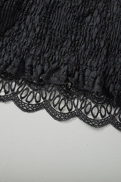 Damen Spitzen-Cami V-Ausschnitt Cropped