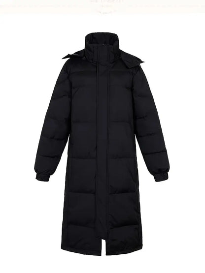 Eveloria Herren Winterjacke Lang Gesteppt Wärme