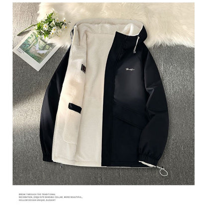 Herren Wendekapuzenjacke Fleece