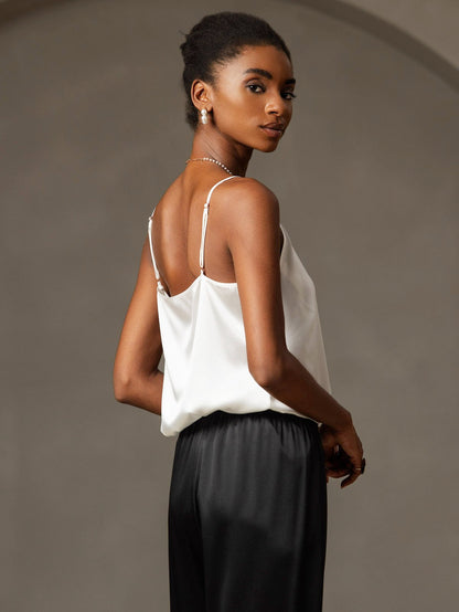 Eveloria Damen Seiden-Camisole Spaghettiträger