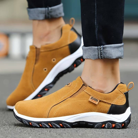 Eveloria Herren Orthopädische Sneaker Rutschfest Schwarz - Eveloria