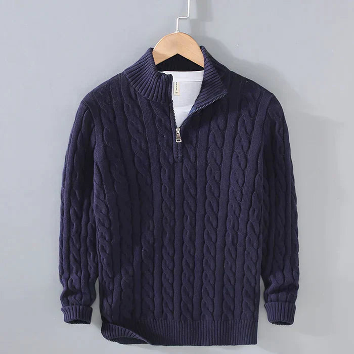 Herren Wollpullover Klassisch Warm Elegant