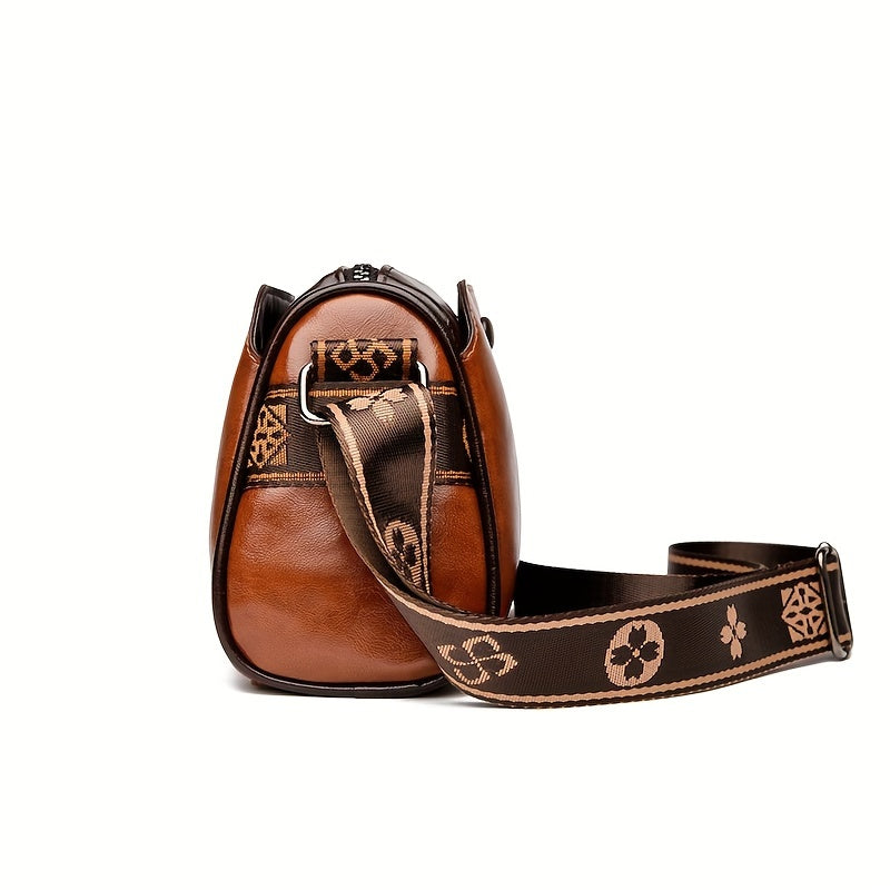 Damen Crossbody-Tasche Vegan-Leder