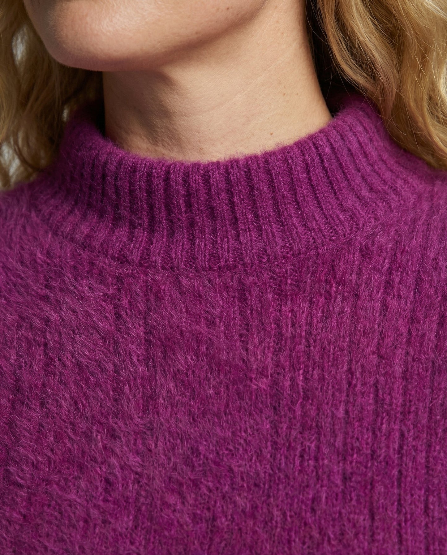 Damen Angora Pullover Vintage Look