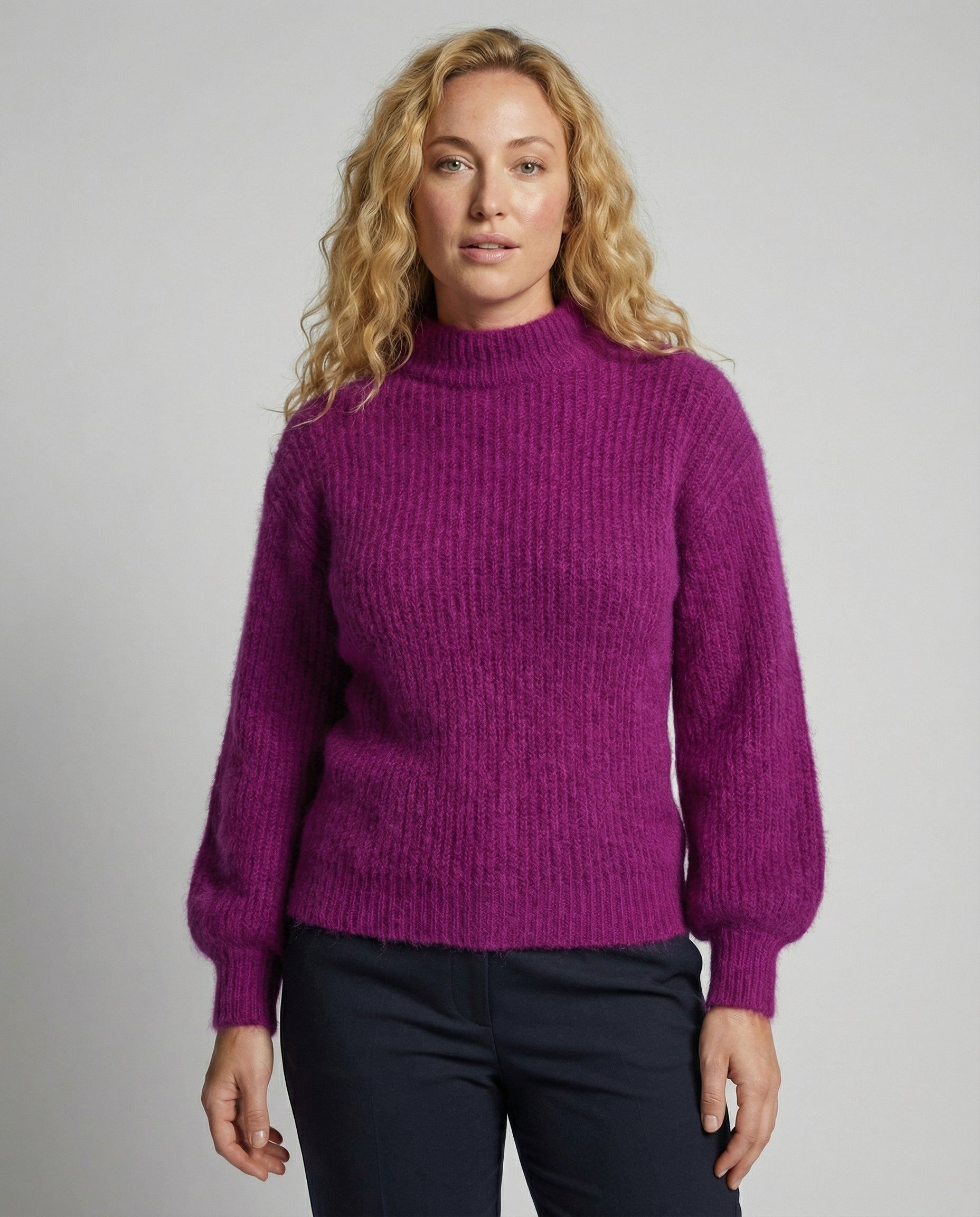 Damen Angora Pullover Vintage Look - Eveloria