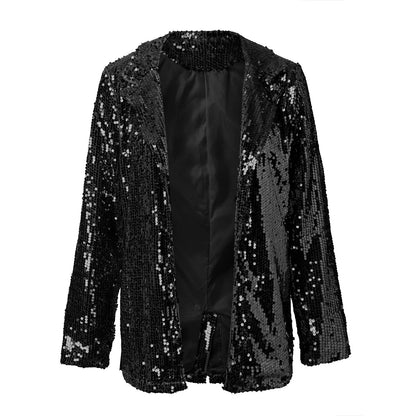 Eveloria Damen Blazer Pailletten