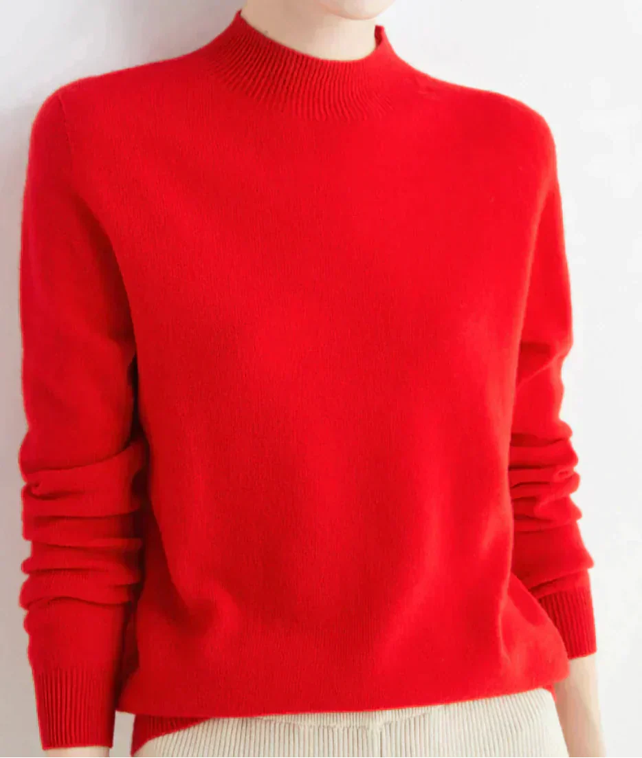 Damen Weich Pullover Kurz