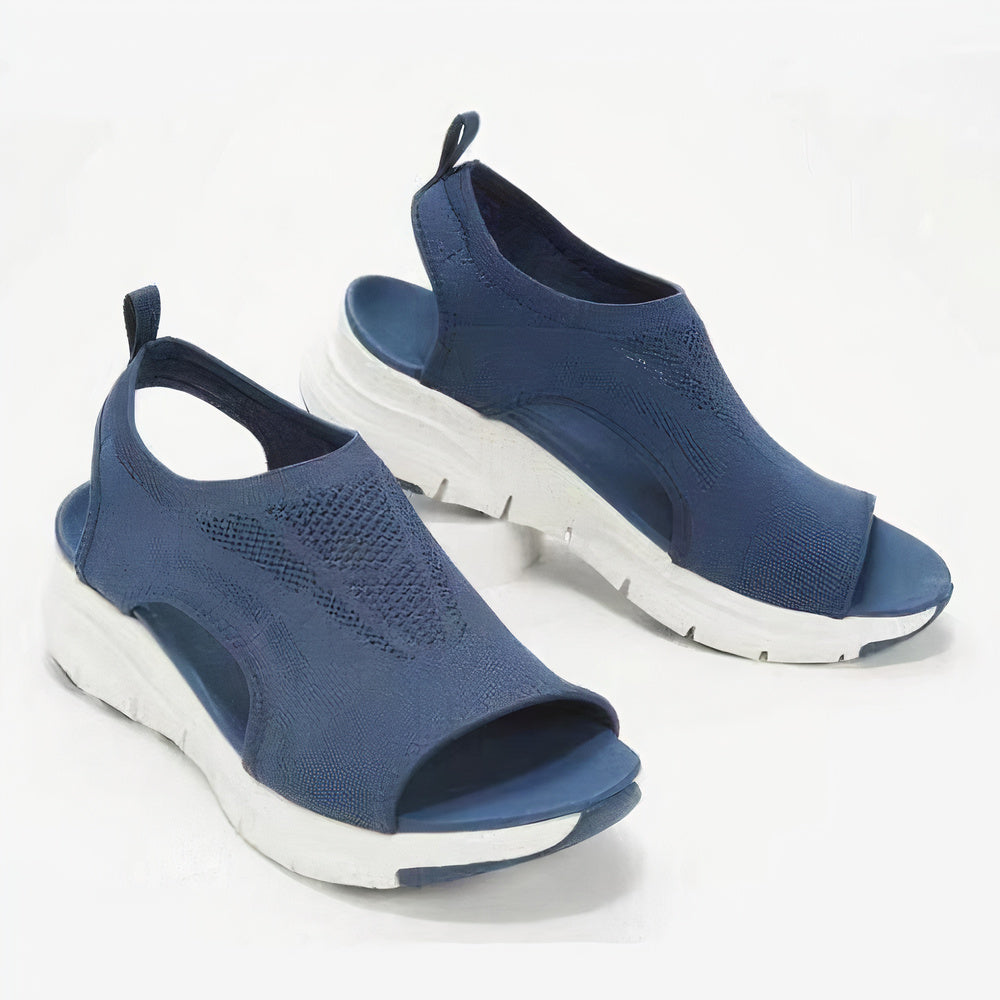 Damen Sandalen Ergonomisch Leder Bequem