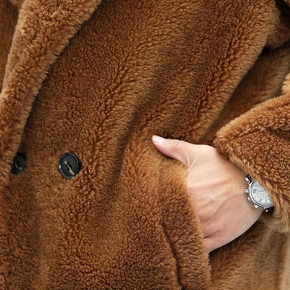 Herren Teddy-Mantel Kuschelweich Wollig