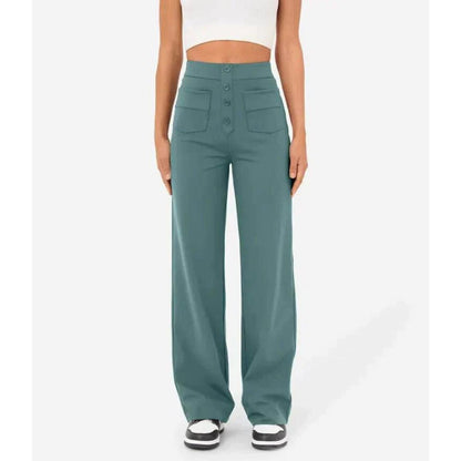Elastische Damenhoose Hohe Taille Stretch
