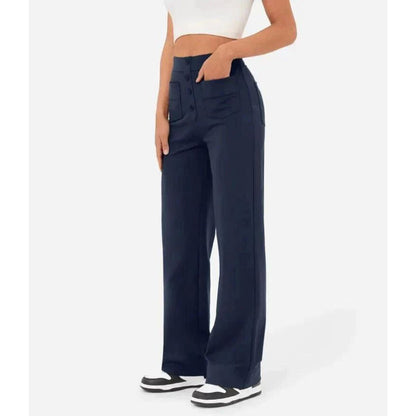 Elastische Damenhoose Hohe Taille Stretch