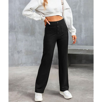 Elastische Damenhoose Hohe Taille Stretch