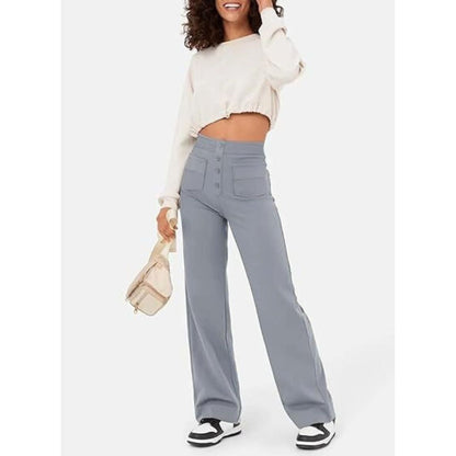 Elastische Damenhoose Hohe Taille Stretch