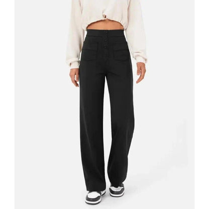 Elastische Damenhoose Hohe Taille Stretch