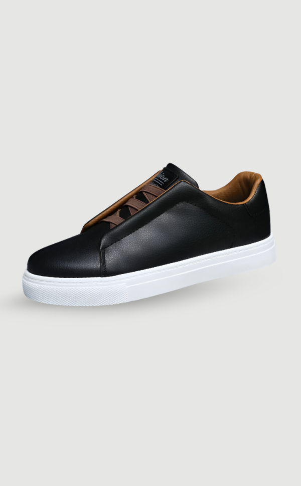 Hochwertiger Herrensneaker Leder Weiß - Norvielle