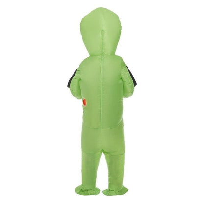 Alien-Outfit – Grün – Oktoberfest – Alien-Halloween-Kostüm – Aufblasbares Alien-Kostüm-Chaps Herrenmode