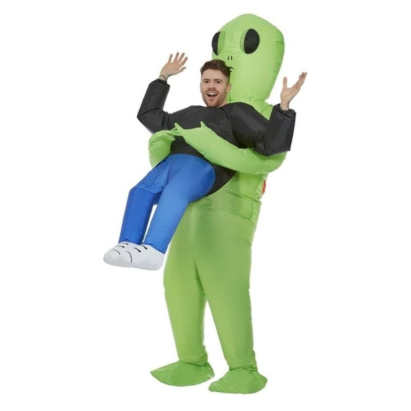 Aufblasbares Alien-Kostüm Grün für Halloween und Oktoberfest - Eveloria