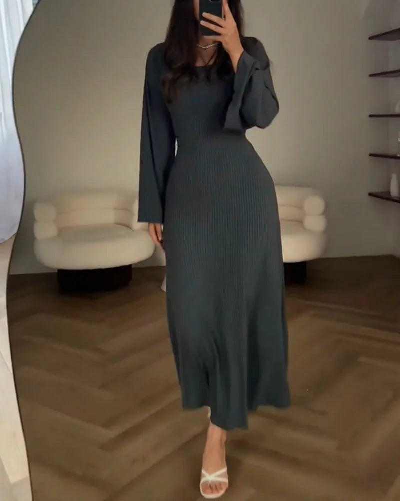 Eveloria Damen Halblanges Elegantkleid