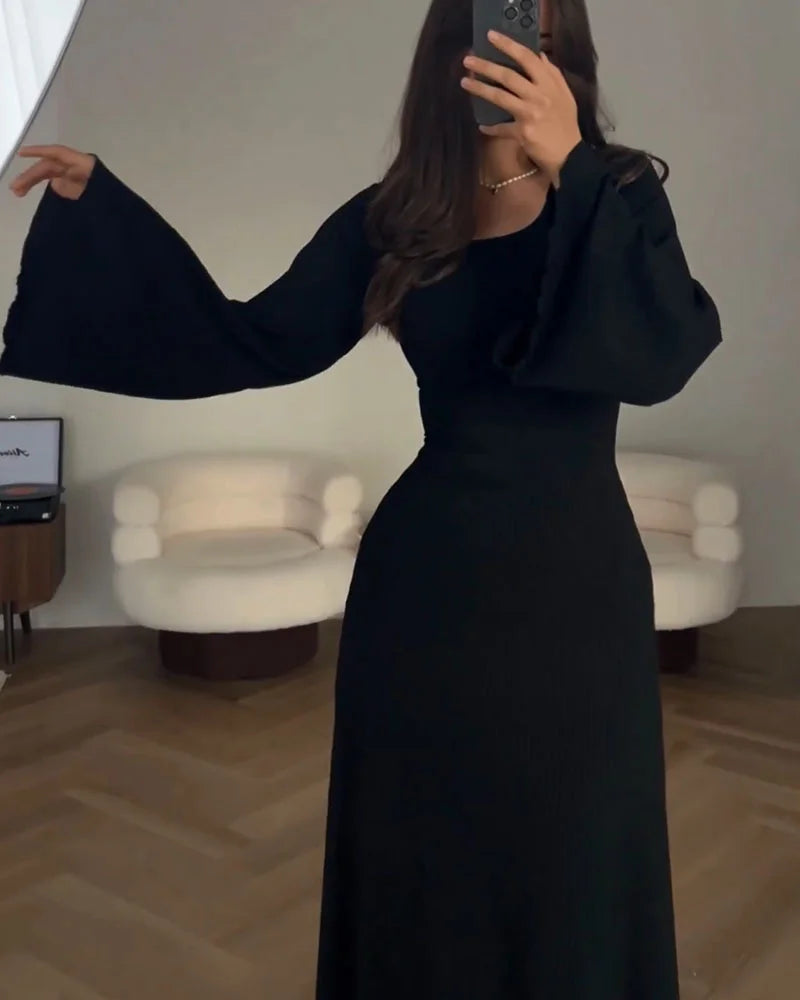 Eveloria Damen Halblanges Elegantkleid