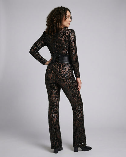 Eveloria Damen Spitzen-Overall