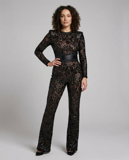 Eveloria Damen Spitzen-Overall - Eveloria