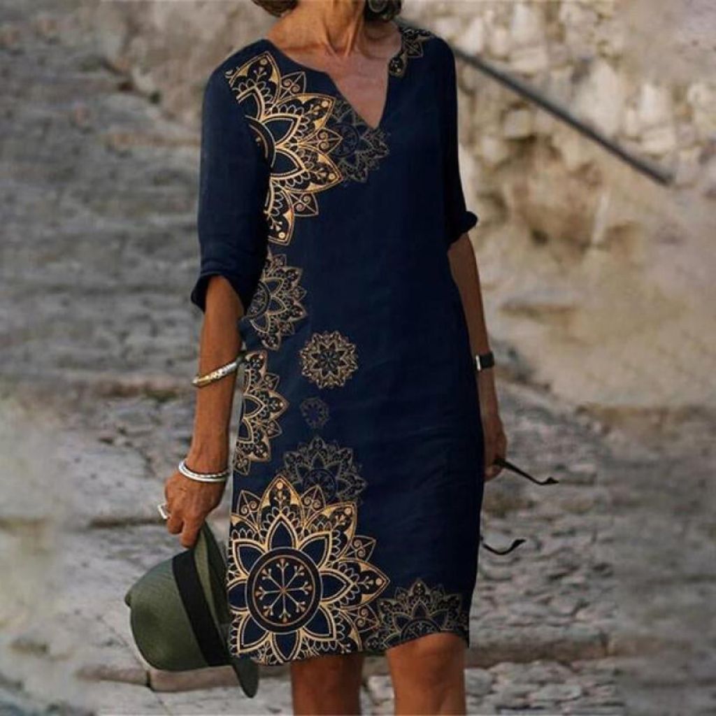 Eveloria Damen Kleid Florales Muster
