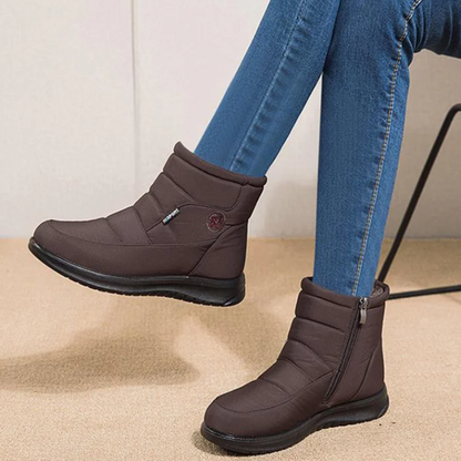 Damen Stiefeletten Gestepptes Design Winter