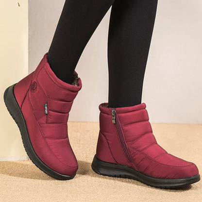 Damen Stiefeletten Gestepptes Design Winter