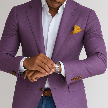 Herren Maßanzug Blazer Formell Schwarz - Eveloria