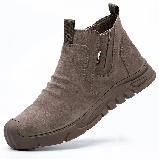 Herren Arbeitsstiefel Rutschfest Schwarz - Eveloria