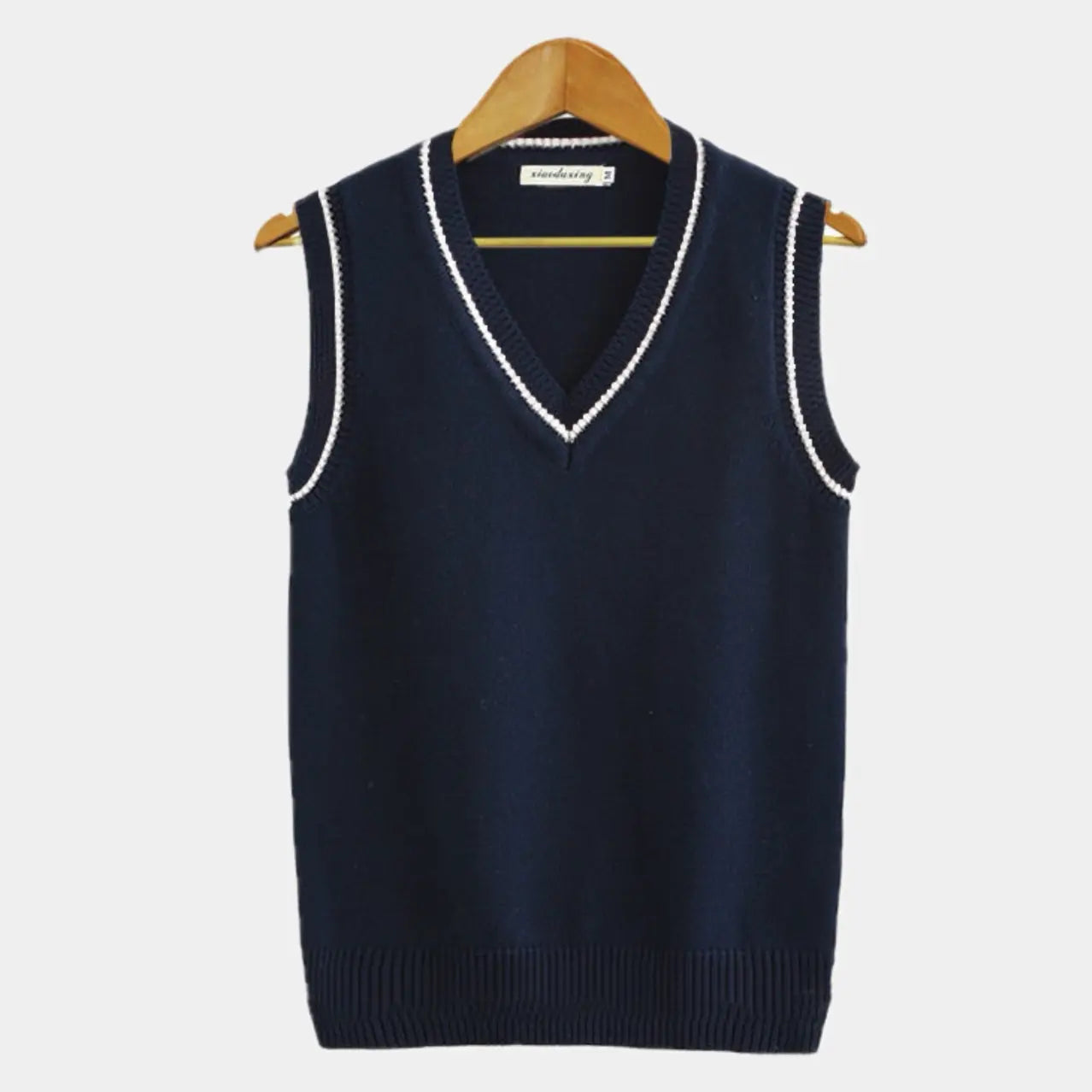 Herren Ärmelloser Pullover V-Ausschnitt Strickweste - Eveloria