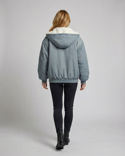 Wendbare Damen Oversize Winterjacke