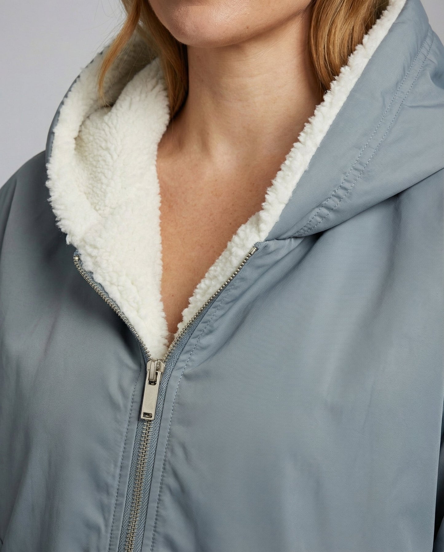 Wendbare Damen Oversize Winterjacke